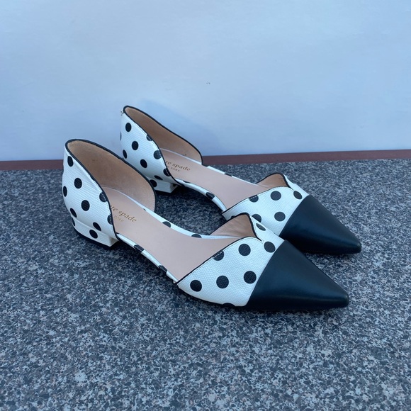 Kate Spade Vervain Polka Dot Pumps Size 9.5B - Picture 3 of 8